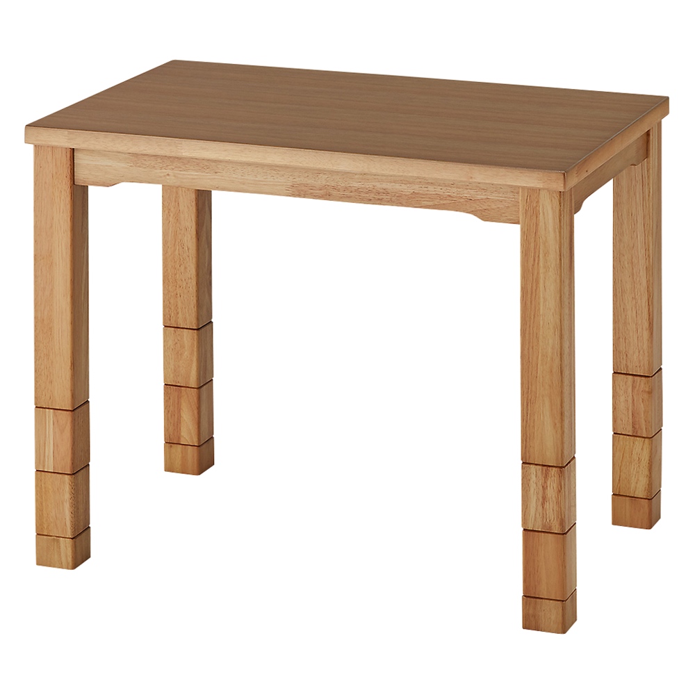 天然木ダイニングこたつテーブル 90×60cm【長方形・小】 ダイニングこたつ チェア こたつ 585701