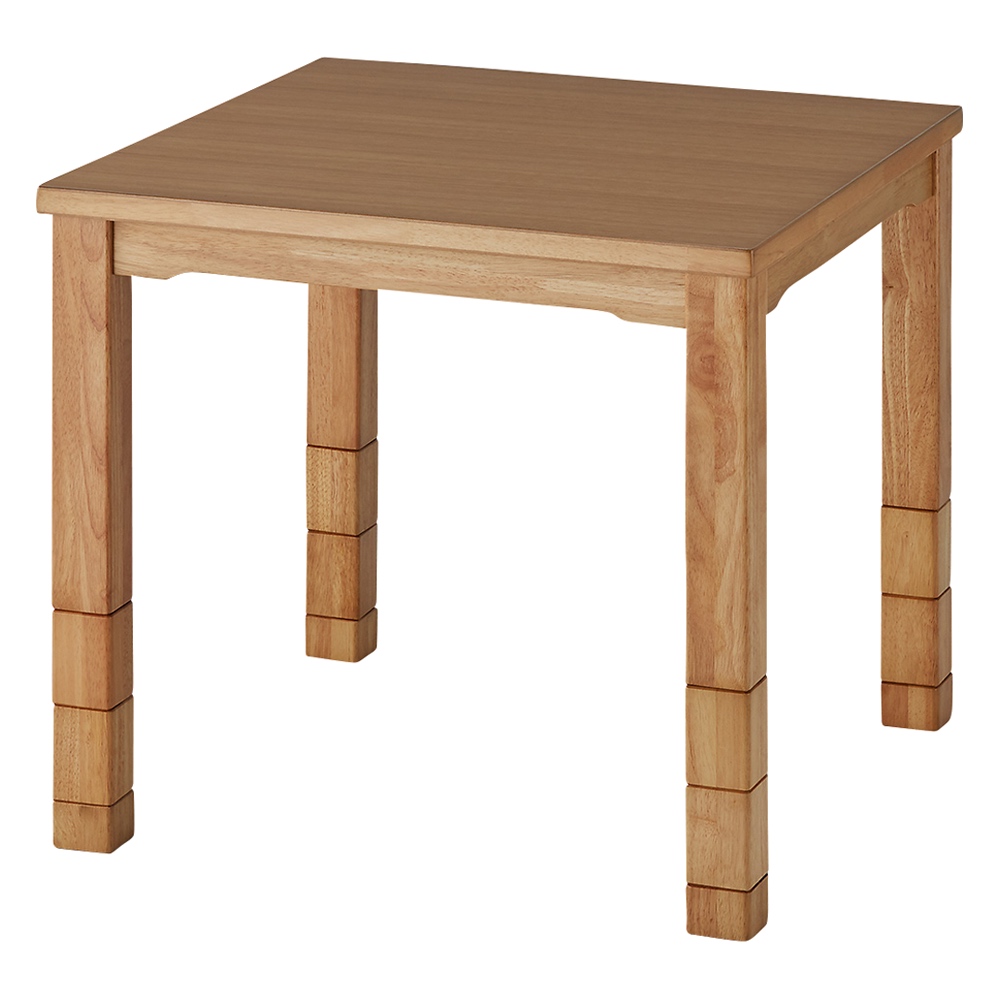 天然木ダイニングこたつテーブル 80×80cm【正方形】 ダイニングこたつ チェア こたつ 585702