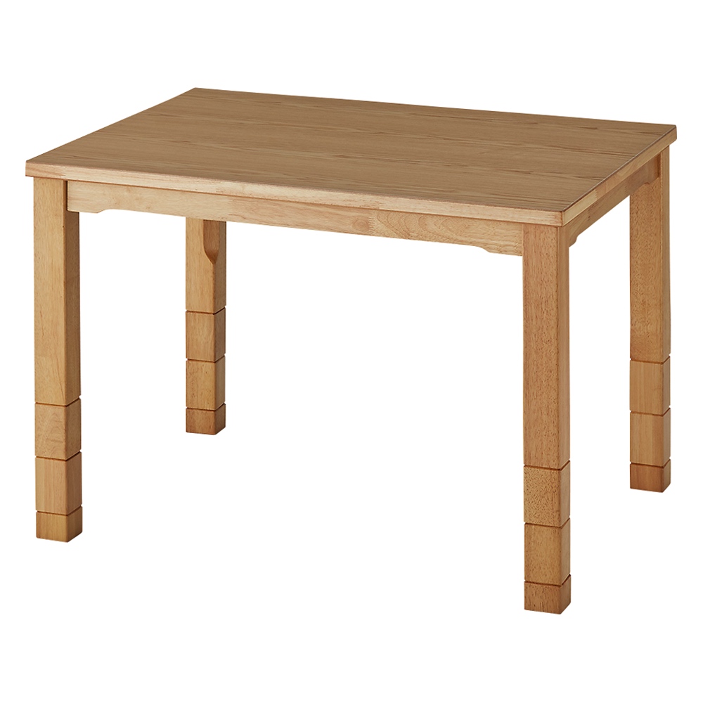 天然木ダイニングこたつテーブル 105×80cm【長方形】 ダイニングこたつ チェア こたつ 585703