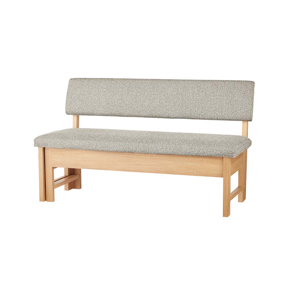 伸長式ダイニングシリーズ 伸長式ベンチソファ幅130cm-162cm ダイニングベンチ 椅子 チェア 585711