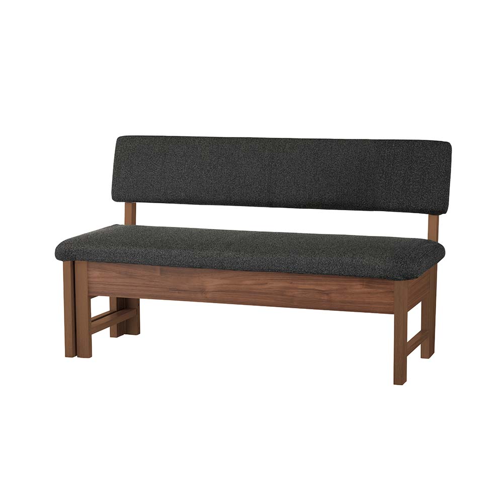 伸長式ダイニングシリーズ 伸長式ベンチソファ幅130cm-162cm ダイニングベンチ 椅子 チェア 585711