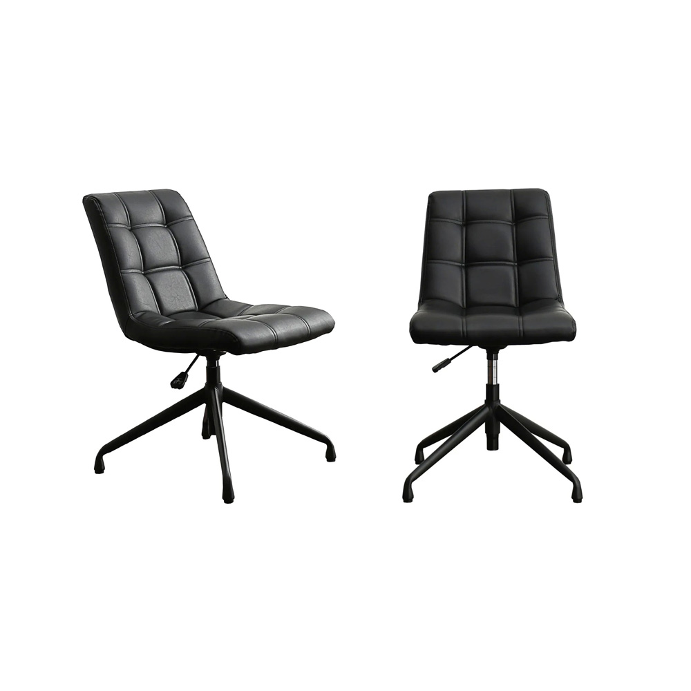 体格に合わせて使えるアイアンダイニングシリーズ 昇降回転チェア すっきりタイプ オフィス ワークチェア 事務椅子 ホームオフィス家具 585717