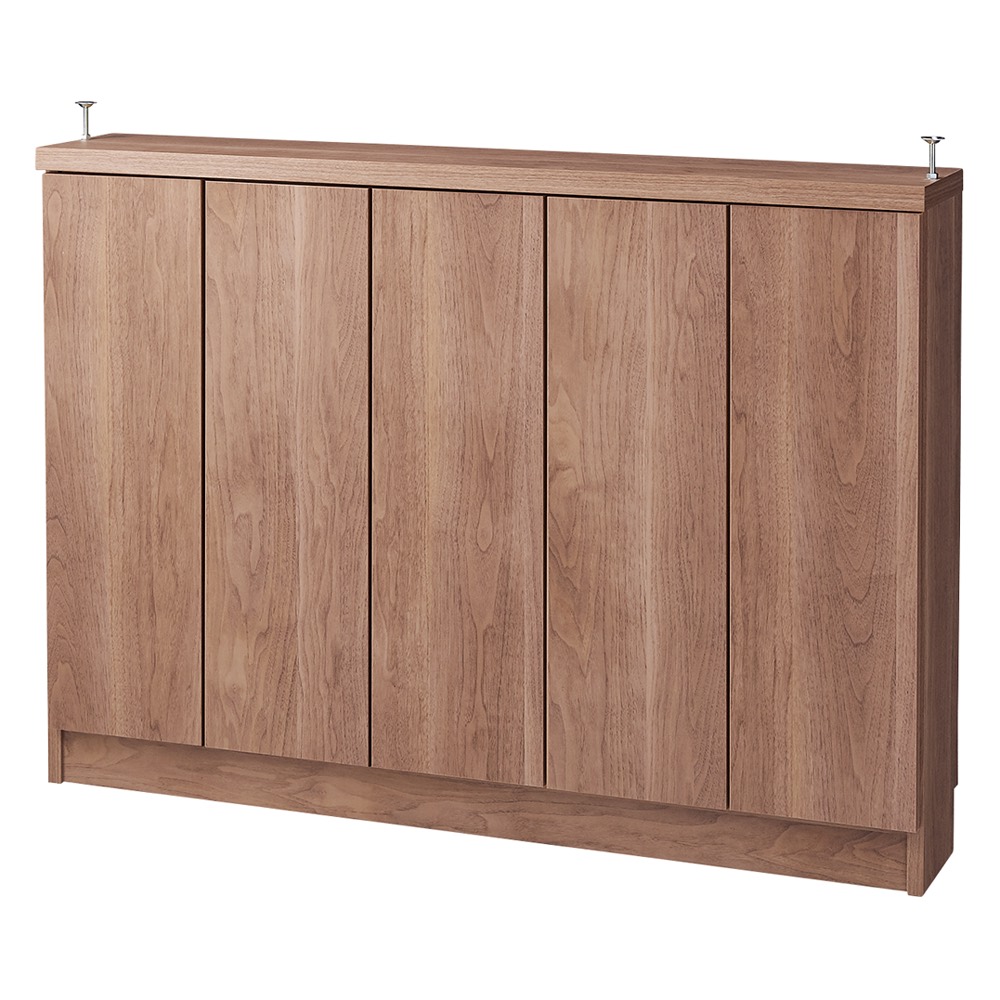 シンプルカウンター下収納庫(奥行30高さ87cm) 5枚扉タイプ 幅121.5cm キッチンカウンター下収納 キッチン収納 586066