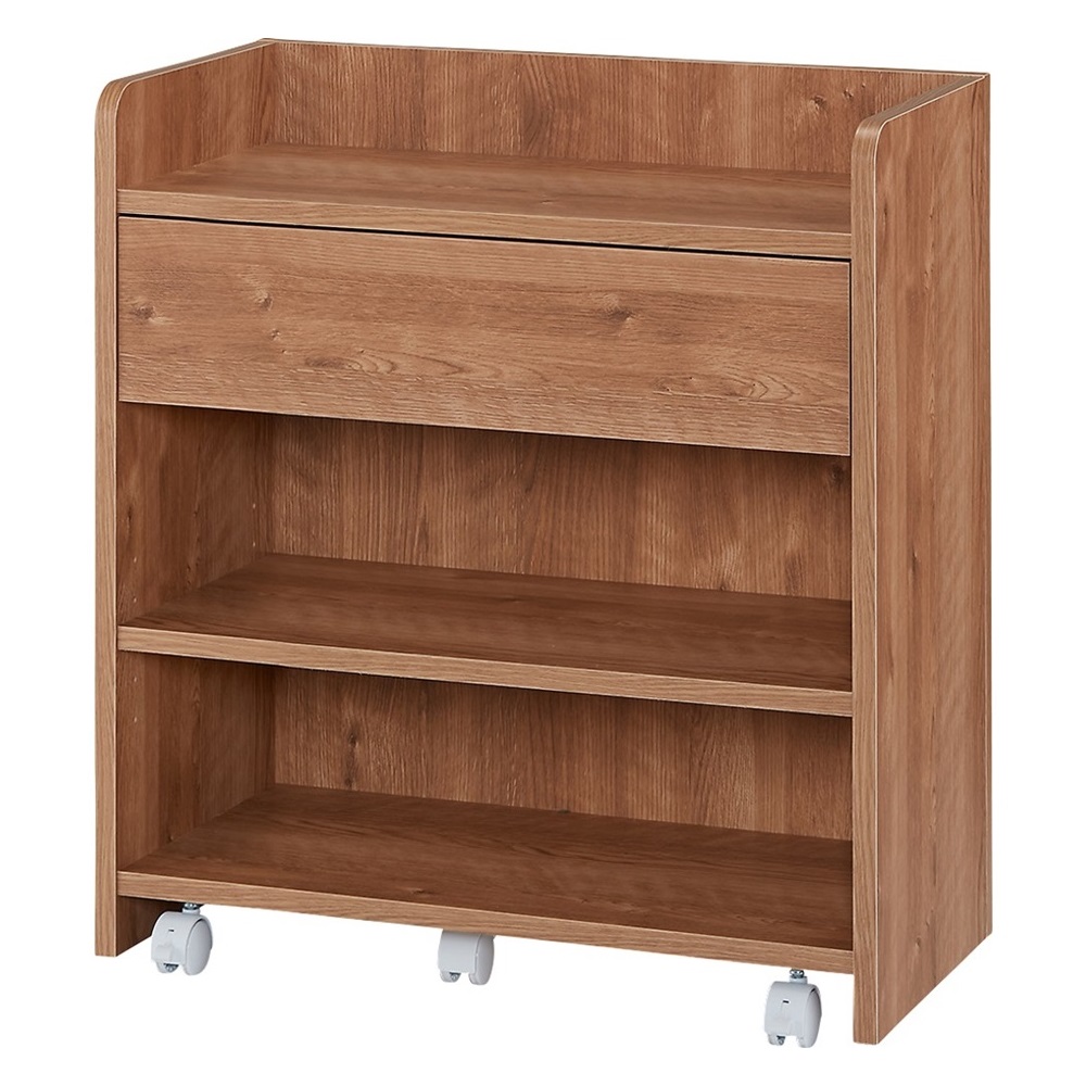 隠せるカウンター下収納 小引き出しタイプ 幅59高さ80cm サイド 脇机 机 586105