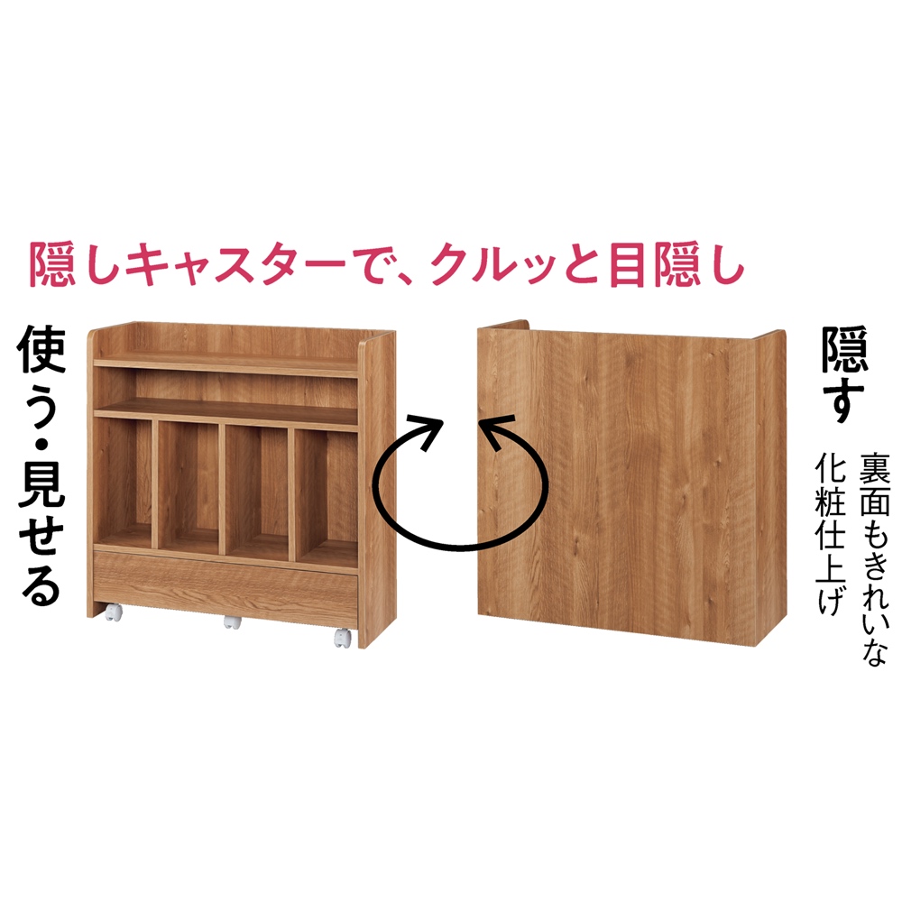 隠せるカウンター下収納 マルチタイプ 幅79高さ66cm ディノスANAmall店