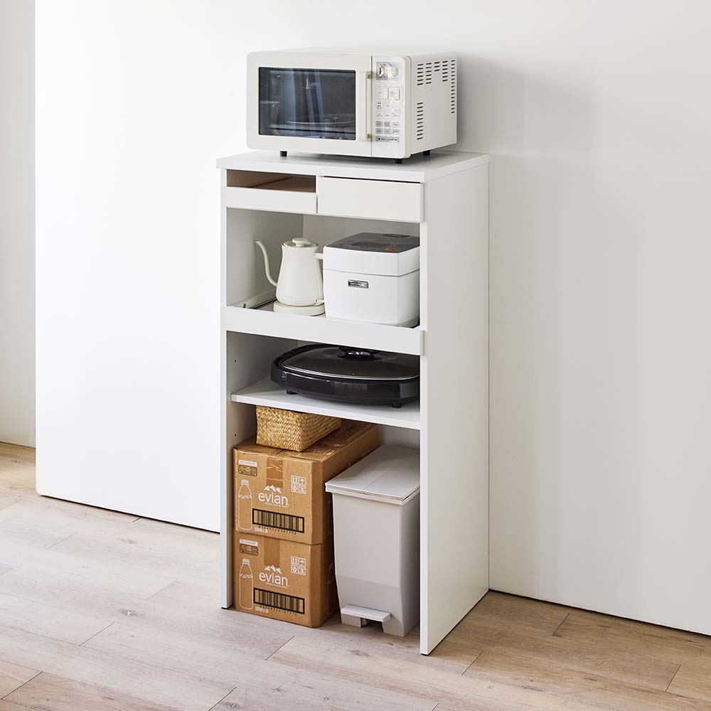 ご飯が盛りやすい「おコメ本位」シリーズ 家電収納 幅60cm キッチンカウンター キッチン収納 586501