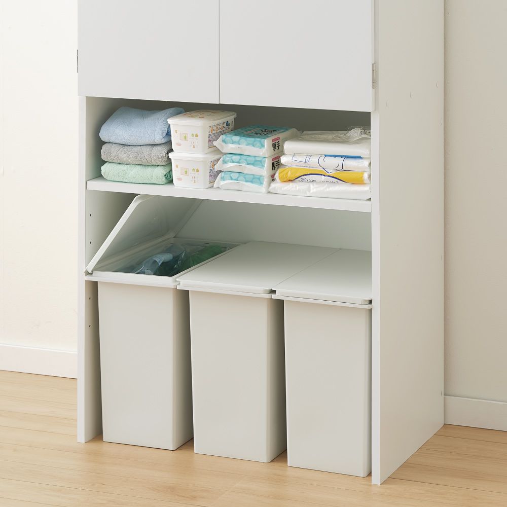 幅69cm】ゴミ箱上を有効活用！下段オープンたっぷり収納庫 ディノス