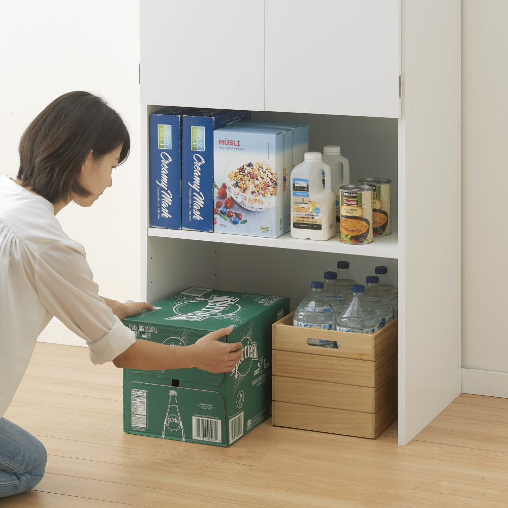 dショッピング |【幅69cm】ゴミ箱上を有効活用！下段オープン