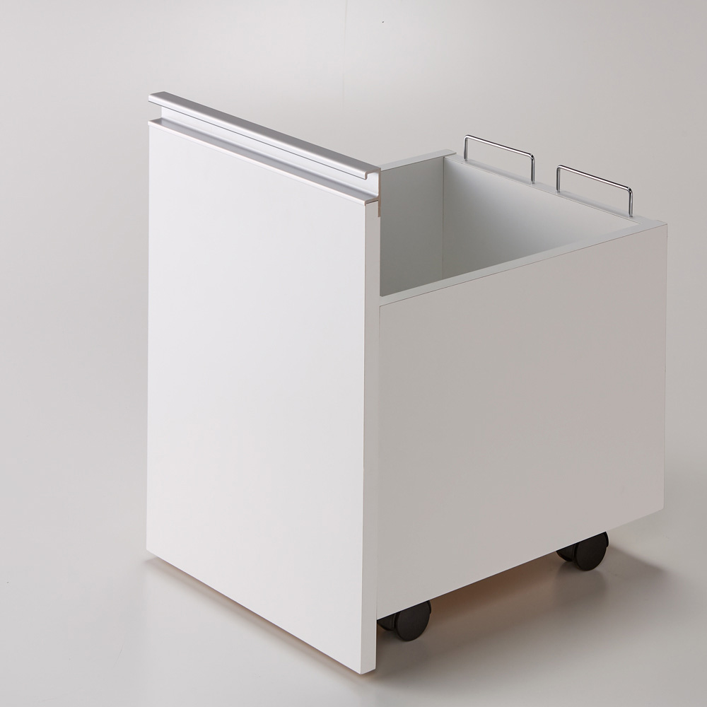 ゴミ袋も掛けられる家具調ワゴン 幅35cmタイプ キッチン 収納カート キッチン収納 586813