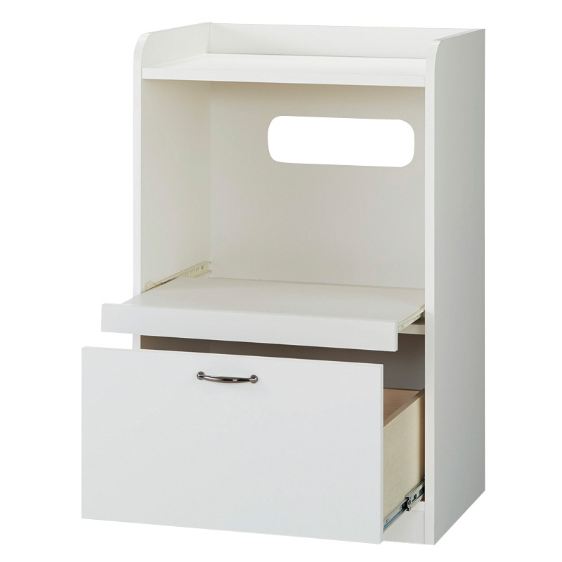キッチン収納ミニ食器棚シリーズ レンジ台小（高さ90.5cm） レンジ台 キッチンラック キッチン収納 587001
