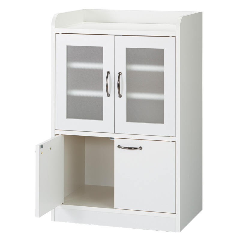 キッチン収納ミニ食器棚シリーズ キャビネット小（高さ90.5cm