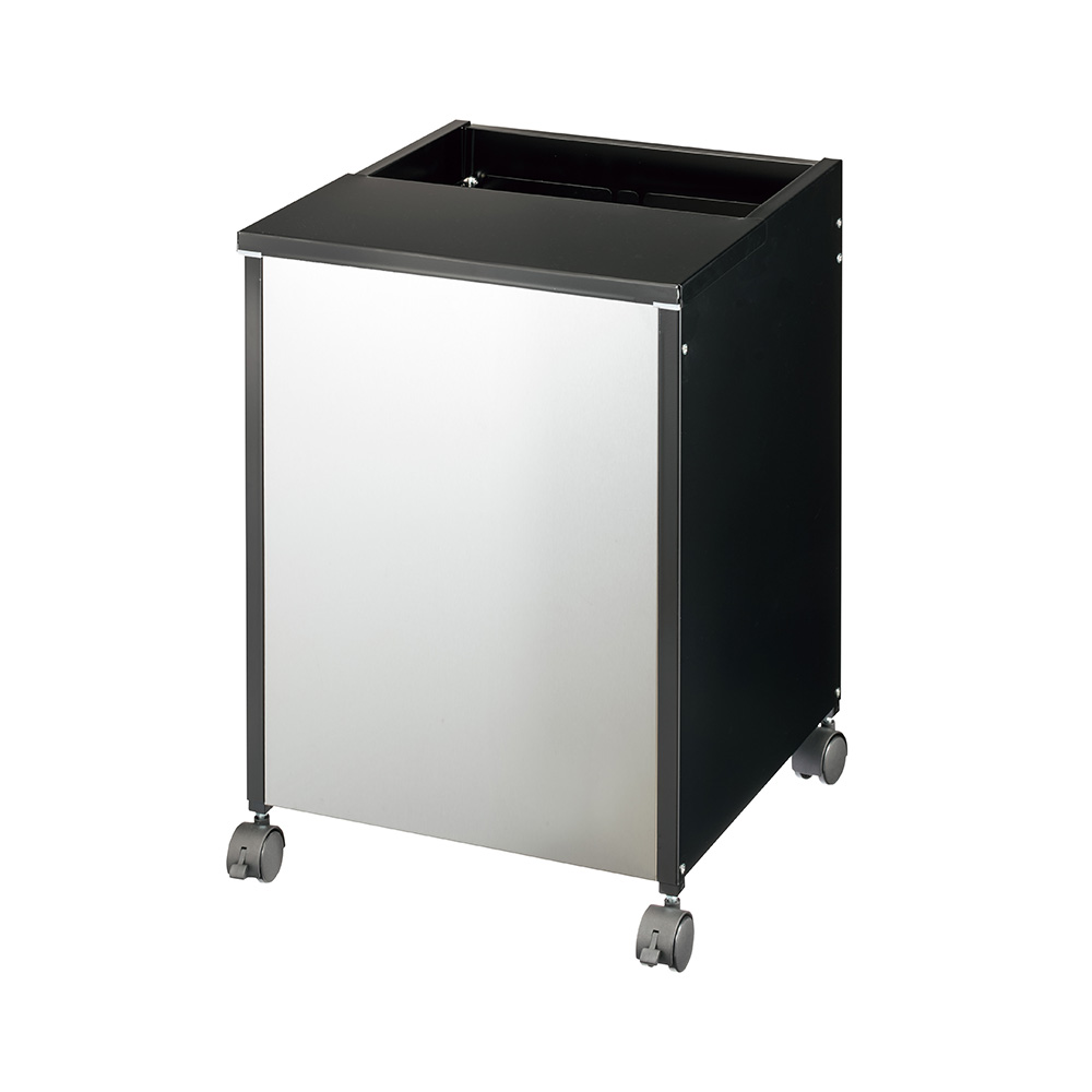 幅40cm 日本製 ゴミが見えにくいのに捨てやすい すっきり収まるステンレスダストワゴン リビング ダストボックス 587104