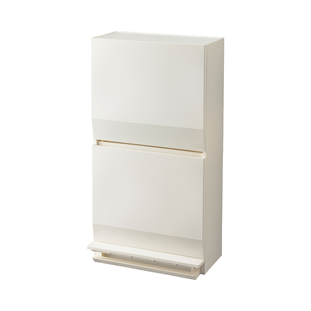 【45リットル】抗菌加工あり 通路に置ける薄型ベダル式ダストボックス リビング ダストボックス 587116