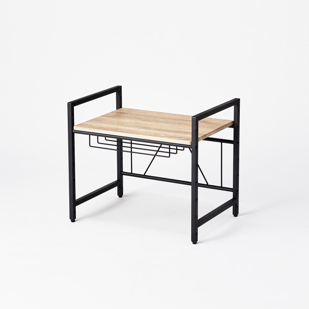 ブルックリン風レンジラック 1段 幅59.5cm キッチン用品収納 587203