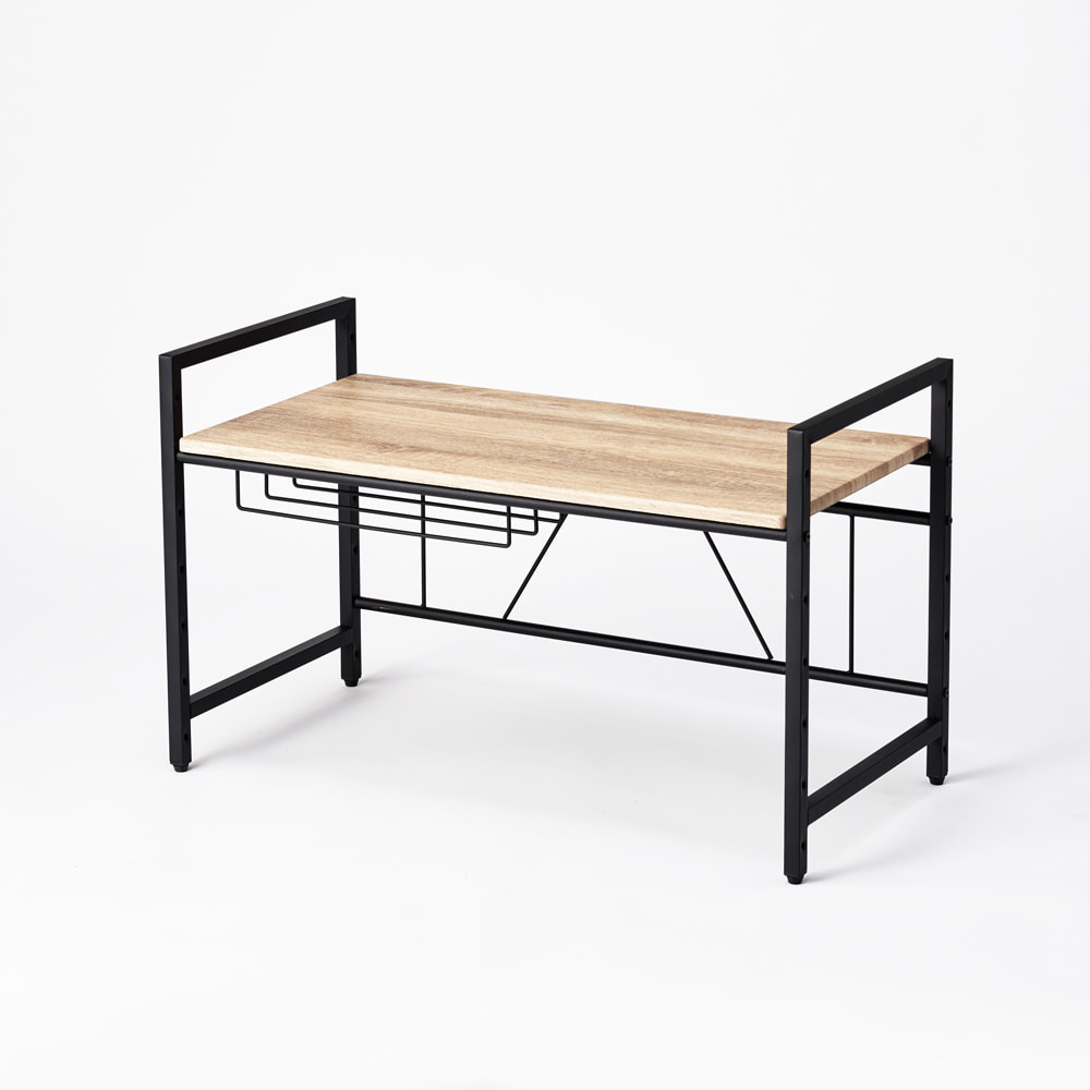 ブルックリン風レンジラック 1段 幅84.5cm キッチン用品収納 587204