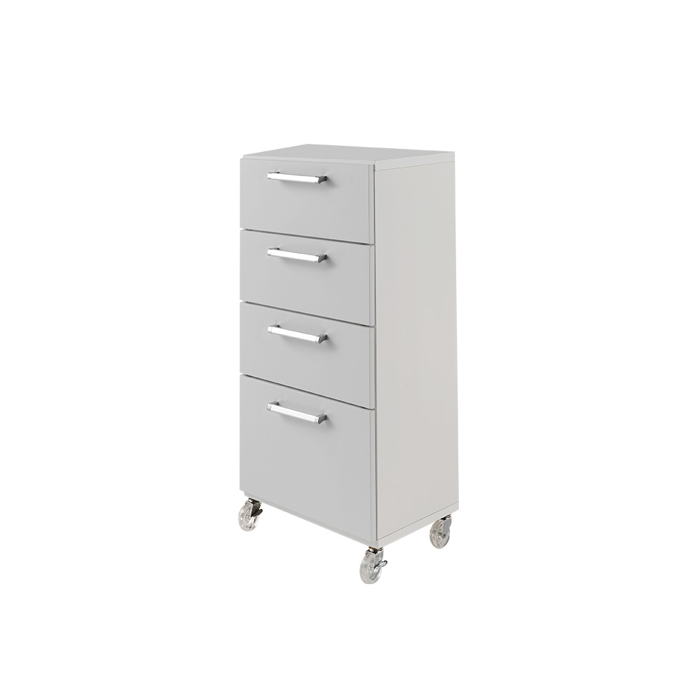 組立不要 キャスター付きランドリータワーチェスト 4段・高さ99cm幅45cm奥行35cm 洗面所収納 隙間収納 トイレ 洗面所 ランドリー収納 587508