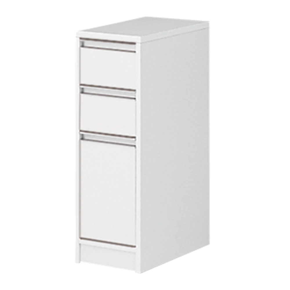 天板が使える すき間収納庫 ロータイプ・幅25cm 洗面所収納 隙間収納 トイレ 洗面所 ランドリー収納 587534