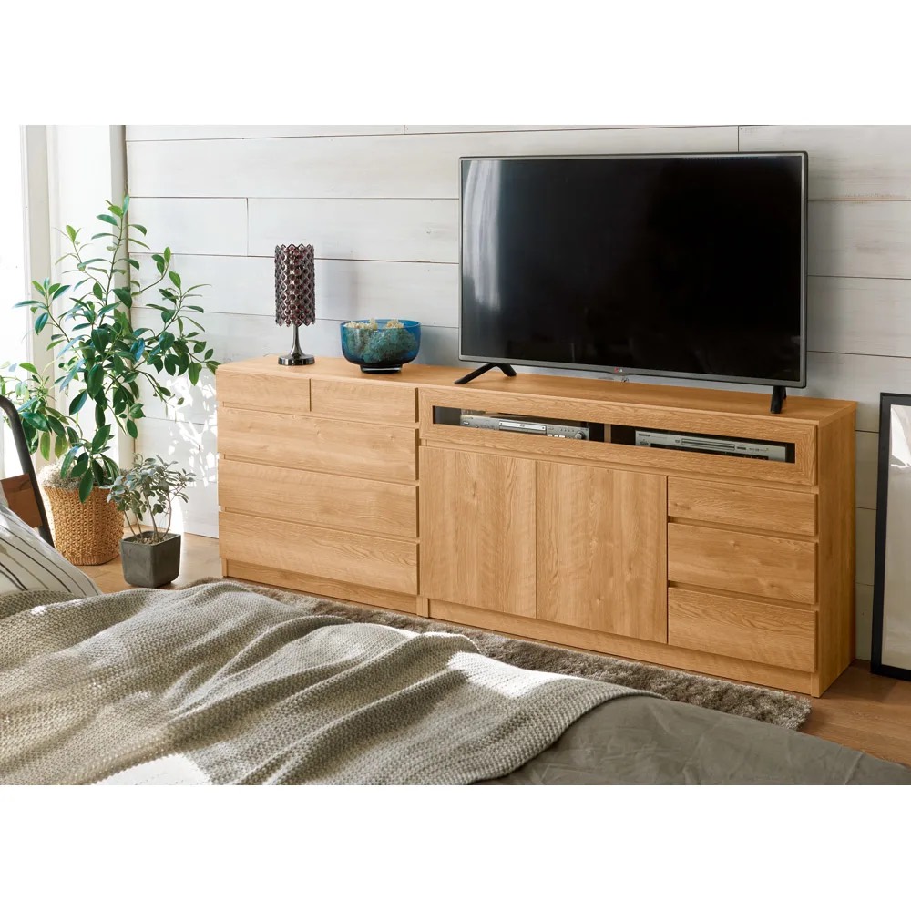 【完成品・国産家具】ベッドルームでコンパクト設置シアターシリーズ チェスト 幅45cm高さ55cm リビング リビング収納 587705