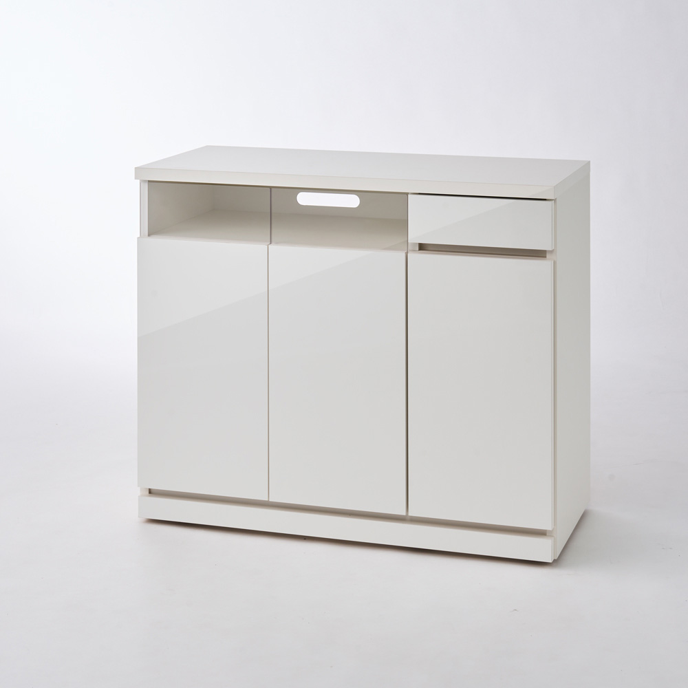 ［幅89cm］ハイタイプテレビ台 高さ75cm 日本製 完成品 キャスター付き 壁面収納テレビ台 テレビ台 テレビボード 587801