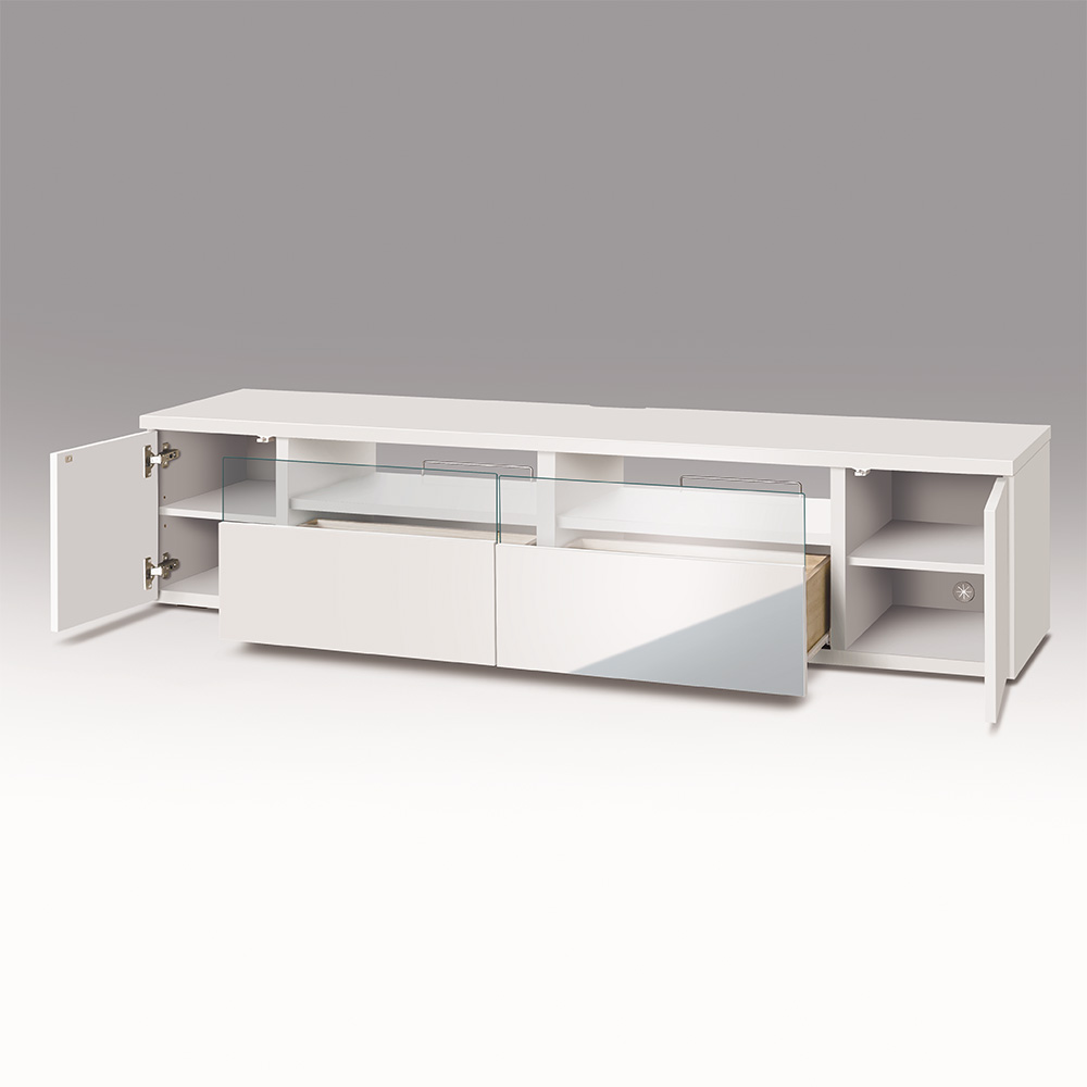 ≪幅200高さ40cm≫ テレビ台 隠しキャスター付き ローボード テレビ台 テレビボード 587806