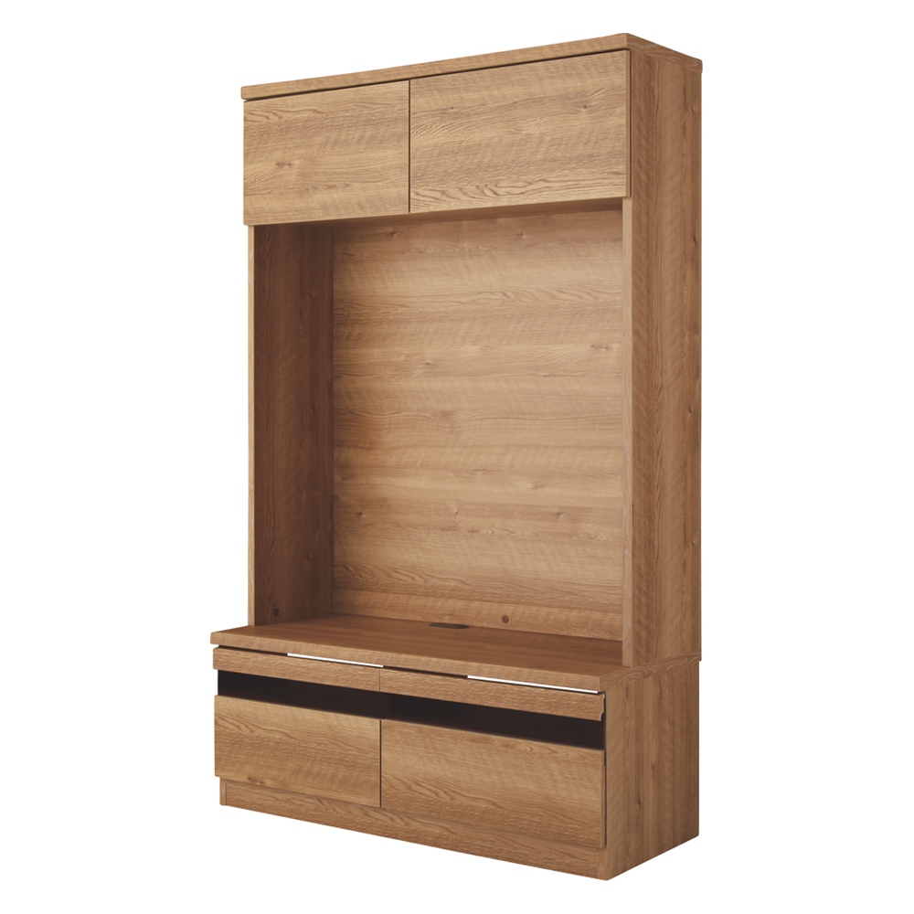 テレビ台 幅100.5高さ166.5cm 【天然木調ハイバックシリーズ 】 壁面収納テレビ台 テレビ台 テレビボード 587807