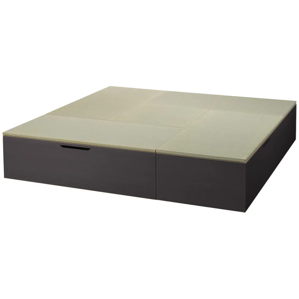 跳ね上げ式収納ユニット畳 お得なセット ヘリ無し4.5畳セット 高さ45cm ユニットシェルフ リビング収納 587979