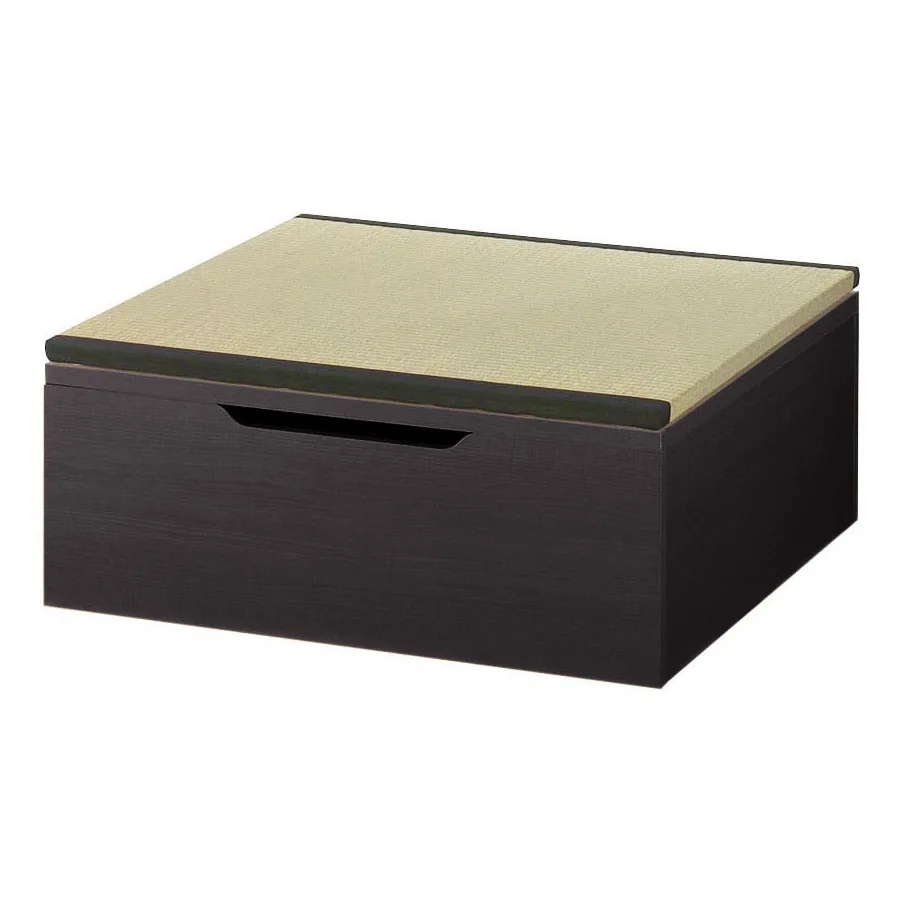 跳ね上げ式収納ユニット畳 ヘリ有り半畳 高さ33cm ユニットシェルフ リビング収納 587990