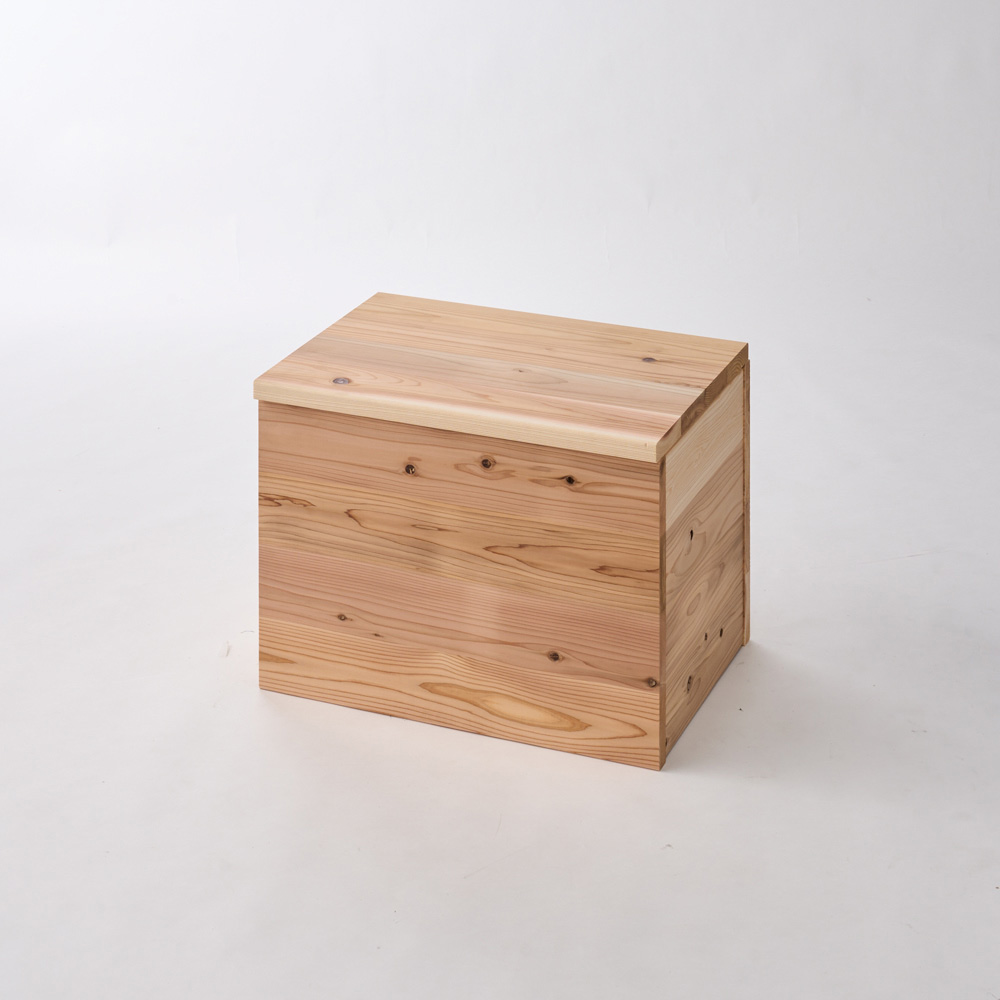 杉天然木のたっぷり収納ベンチ 幅60cmタイプ キャビネット リビングボード リビング収納 588101