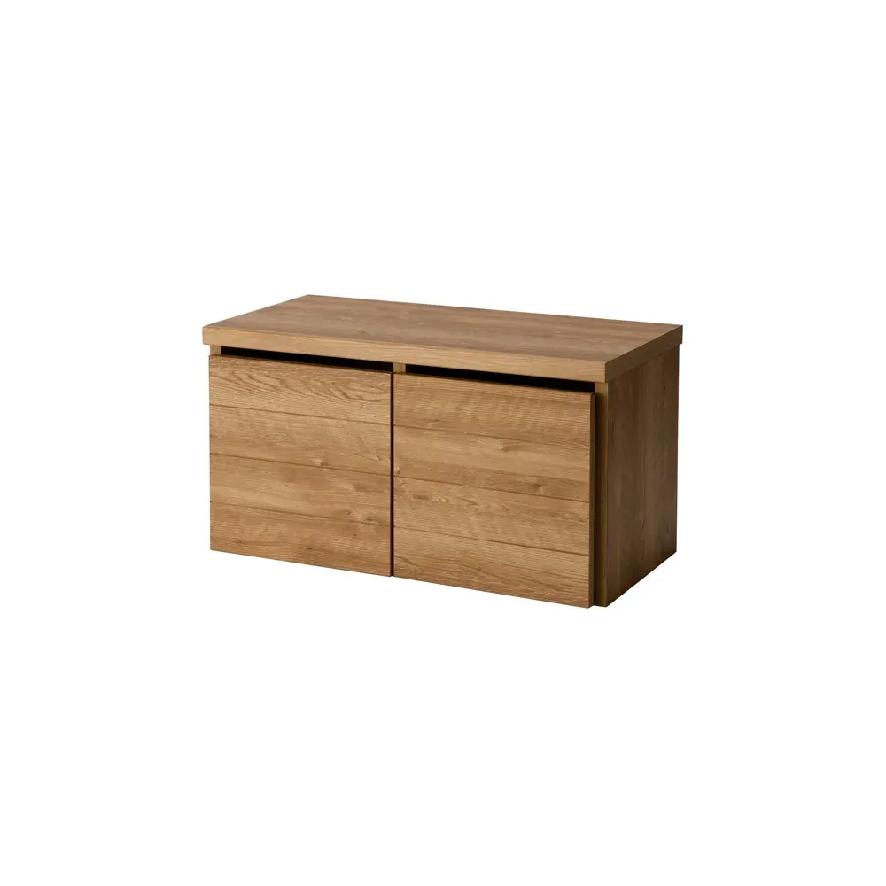 収納ワゴン付きリビングベンチ2連 幅81cm奥行40cm高さ44cm 収納ボックス 小物収納 フリーボックス 588115