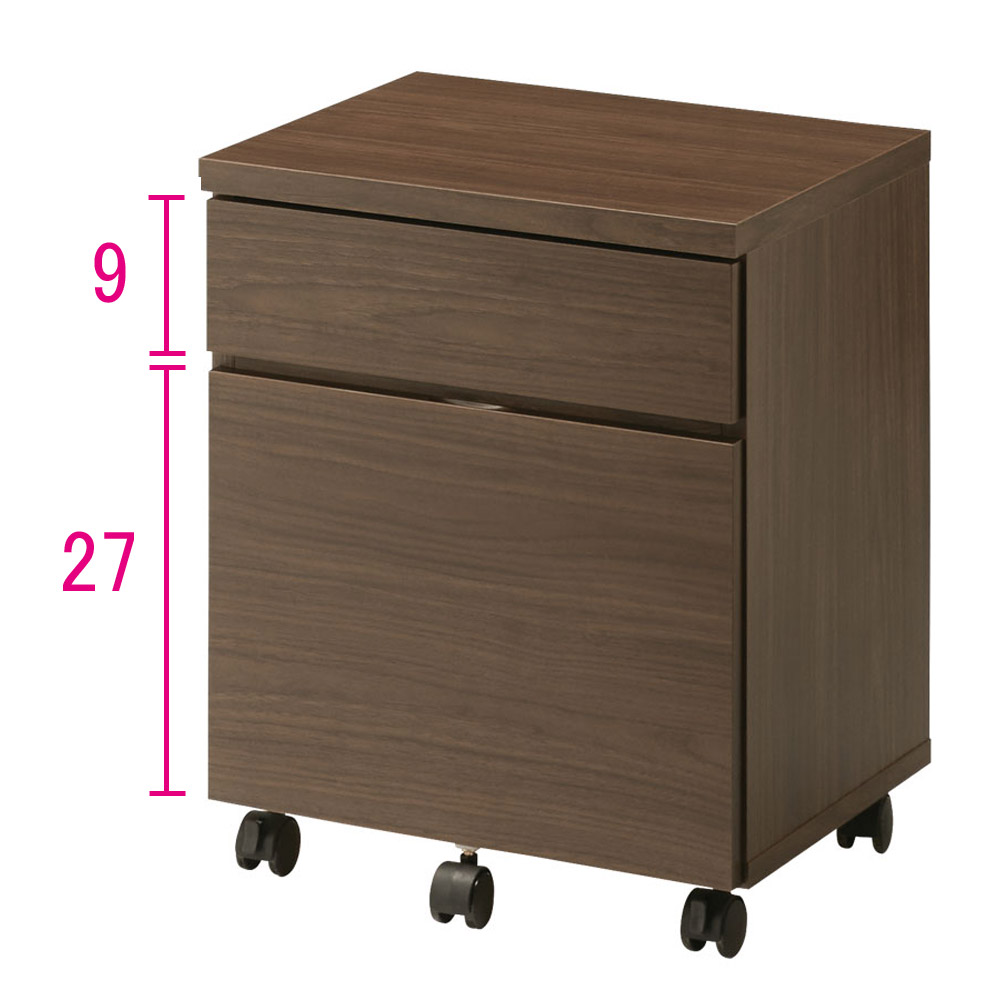 奥行4タイプ選べるデスクシリーズ サイドチェスト幅44.5cm サイド 脇机 机 588225