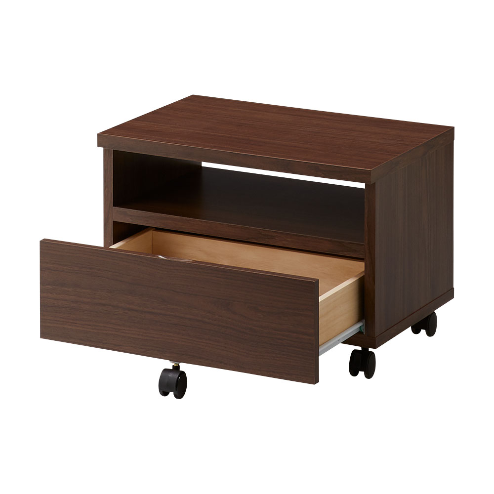 奥行4タイプ選べるデスクシリーズ プリンターワゴン幅53cm 台 ラック リビング収納 588226