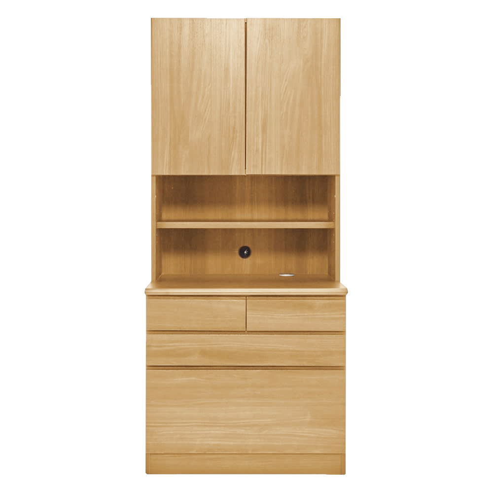 書斎壁面収納シリーズ 収納庫 オープン引き出しタイプ 幅78cm CD DVDラック 本棚 ラック シェルフ 588303