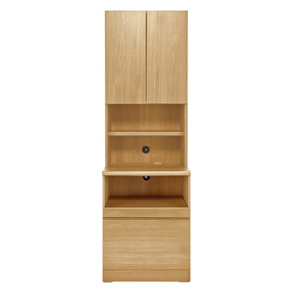 書斎壁面収納シリーズ 収納庫 プリンター収納タイプ 幅58cm CD DVDラック 本棚 ラック シェルフ 588305