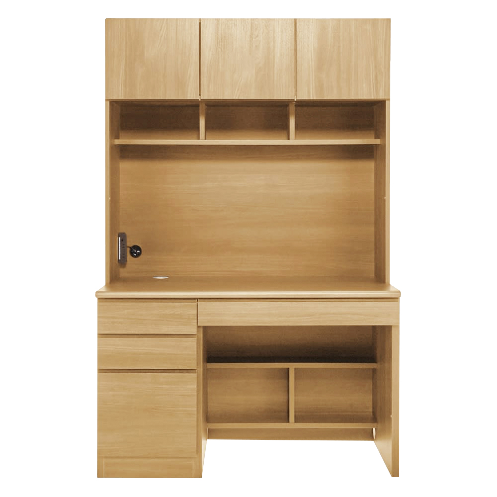 書斎壁面収納シリーズ デスク 左引き出し オフィス 事務 書斎机 机 588309