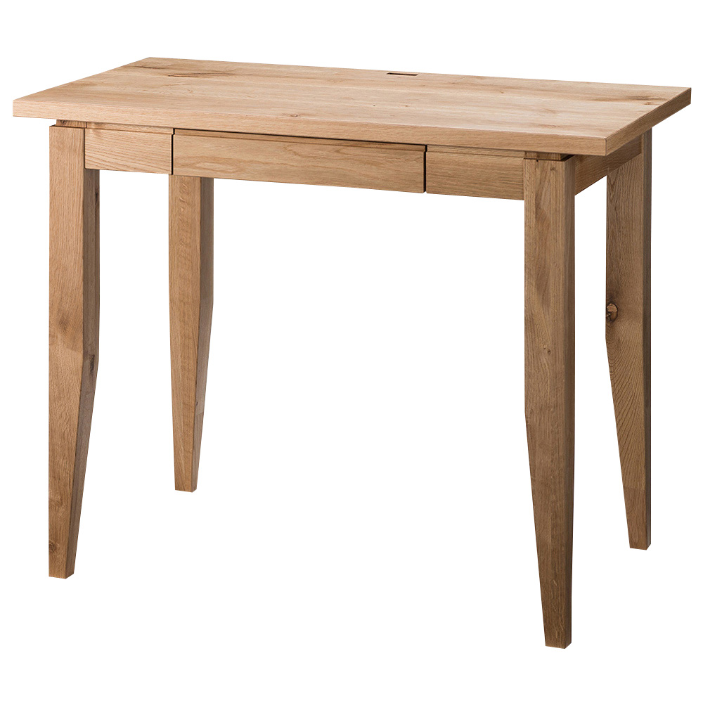 北欧カントリー風 ウッドデスクシリーズ デスク 幅90奥行50cm オフィス 事務 書斎机 机 588337