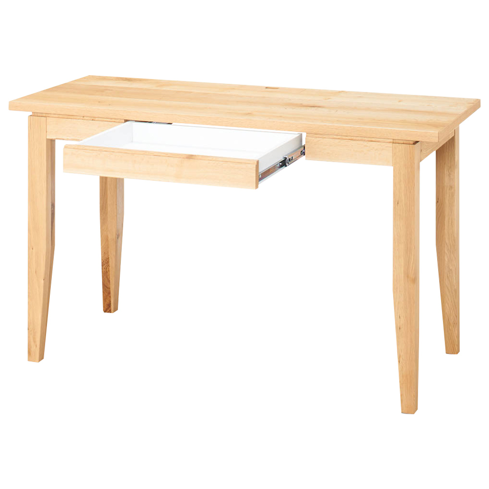 北欧カントリー風 ウッドデスクシリーズ デスク 幅120奥行50cm オフィス 事務 書斎机 机 588338