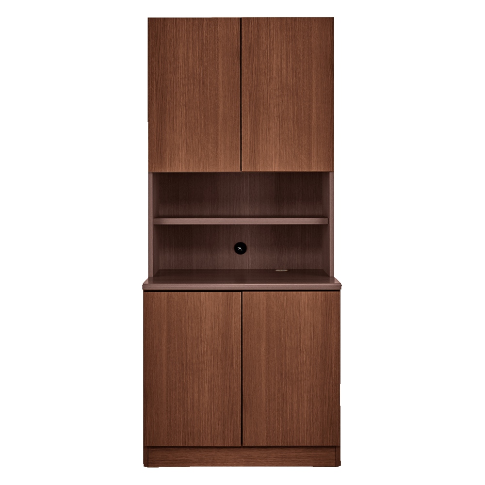 書斎壁面収納シリーズ 収納庫 扉オープンタイプ 幅78cm CD DVDラック 本棚 ラック シェルフ 588349