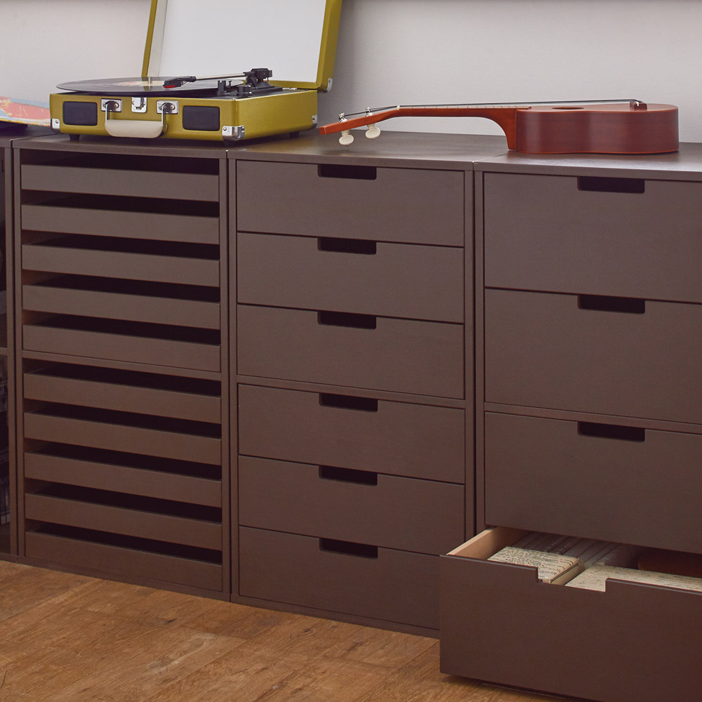 ≪幅40cm≫PortaIII/ポルタ 多目的収納シリーズ 6段チェスト ユニットシェルフ リビング収納 588407