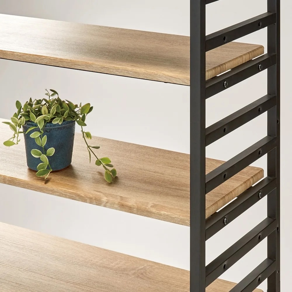 ★【美品】リビング壁面収納 システム収納 ブルックリン風突っ張りラック軽量ラック 突っ張りスリムラック（壁面収納）｜通販のベルメゾンネット