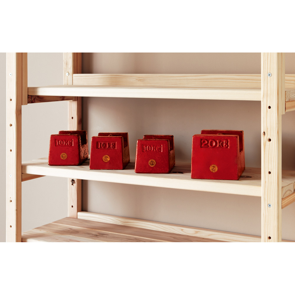 国産杉頑丈突っ張りラック（本棚） 幅119奥行27.5cm ディノスANAmall店