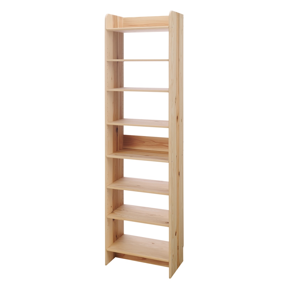 播磨の国からの贈り物 スタイリッシュ&たっぷり収納頑丈本棚 幅49奥行31.5高さ179cm ウッドラック 木製シェルフ 本棚 ラック シェルフ 588613