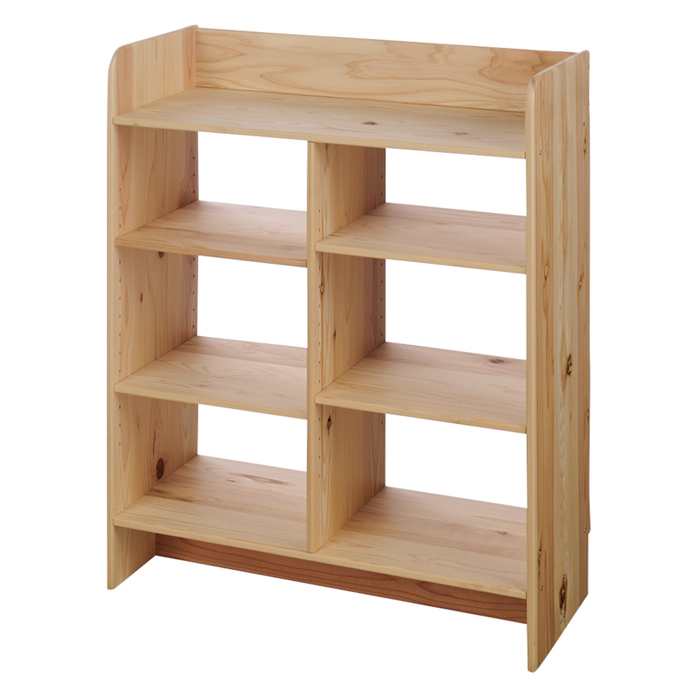 播磨の国からの贈り物 スタイリッシュ&たっぷり収納頑丈本棚 幅74奥行31.5高さ89cm キッチンカウンター下収納 キッチン収納 588617