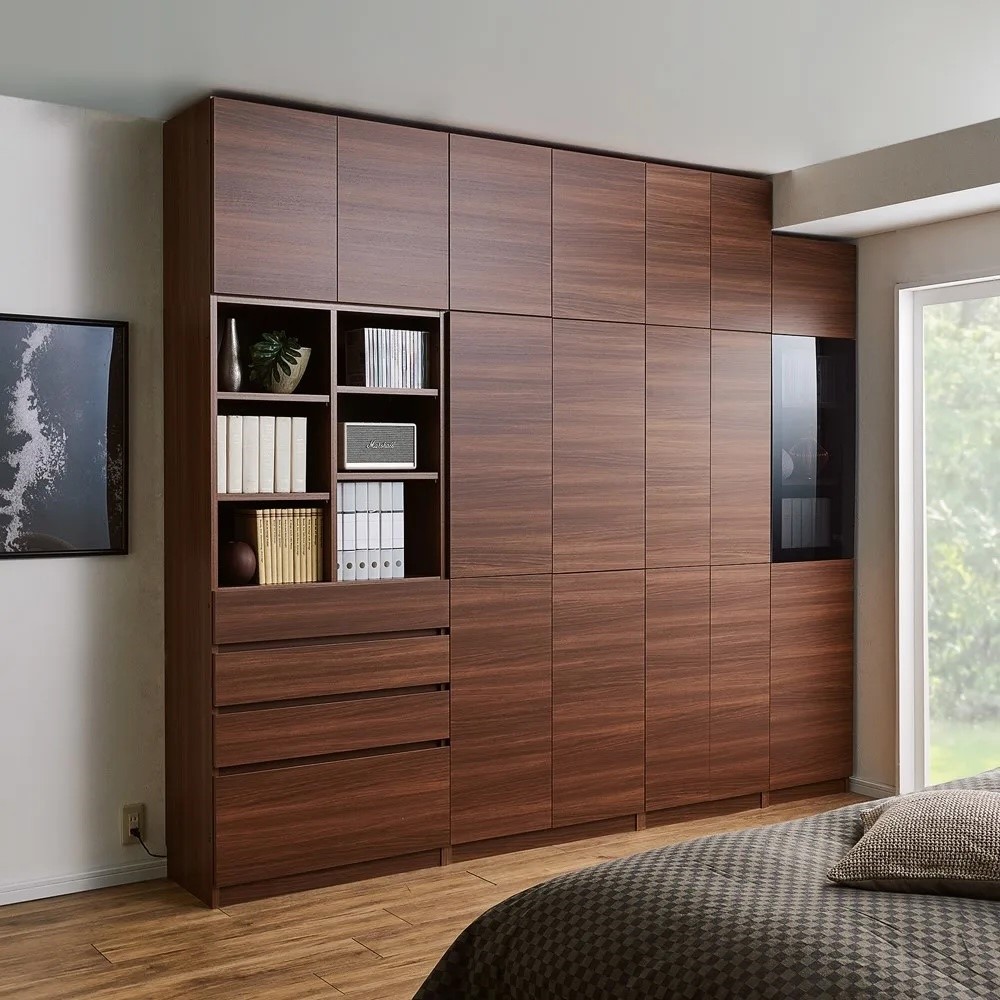 コーナーまで有効に使える幅・高さぴったり本棚 オープンタイプ 幅80cm奥行32cm高さ180cm 本棚 ブックシェルフ 書棚 ラック シェルフ 588733