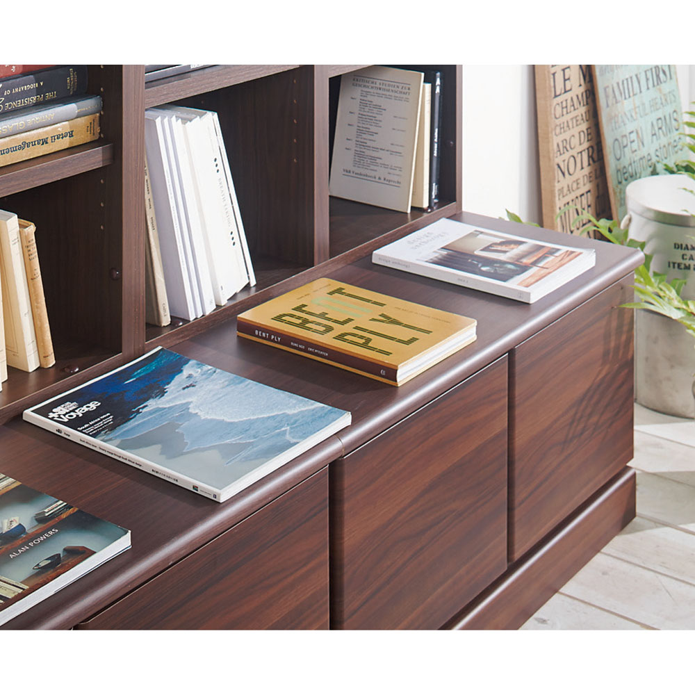 ベンチブックシェルフ 本体 幅116.5cm ディノスANAmall店