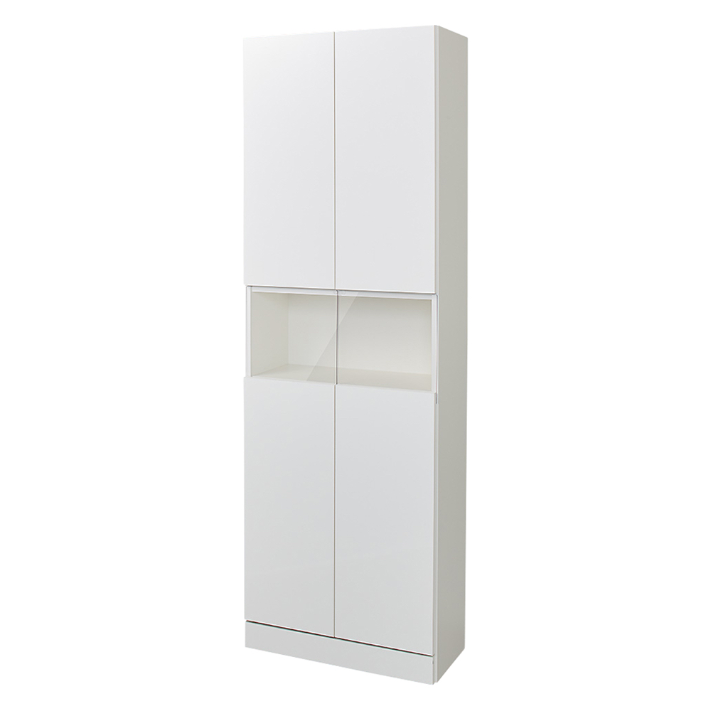 LEDディスプレイ付きハイタイプ本棚シリーズ 本体 幅59.5奥行29.5高さ180cm コレクションケース ディスプレイラック 飾り棚 本棚 ラック シェルフ 589113