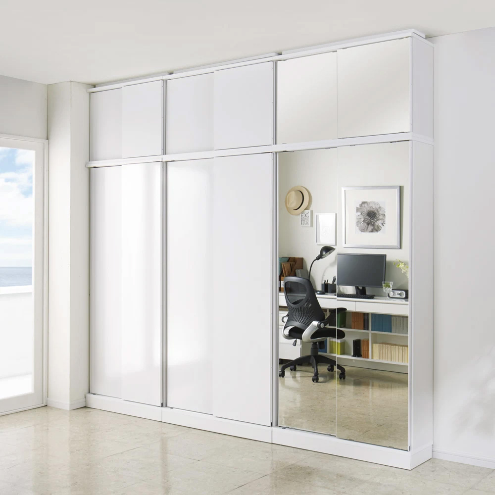 ≪幅75.5cm≫頑丈棚板引き戸本棚 奥行44cm 本棚 ブックシェルフ 書棚 ラック シェルフ 589131