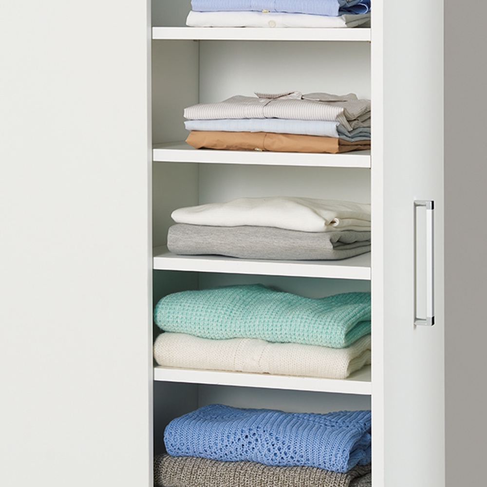 薄型で隠せる収納 衣類収納ロッカー 棚タイプ ディノスANAmall店