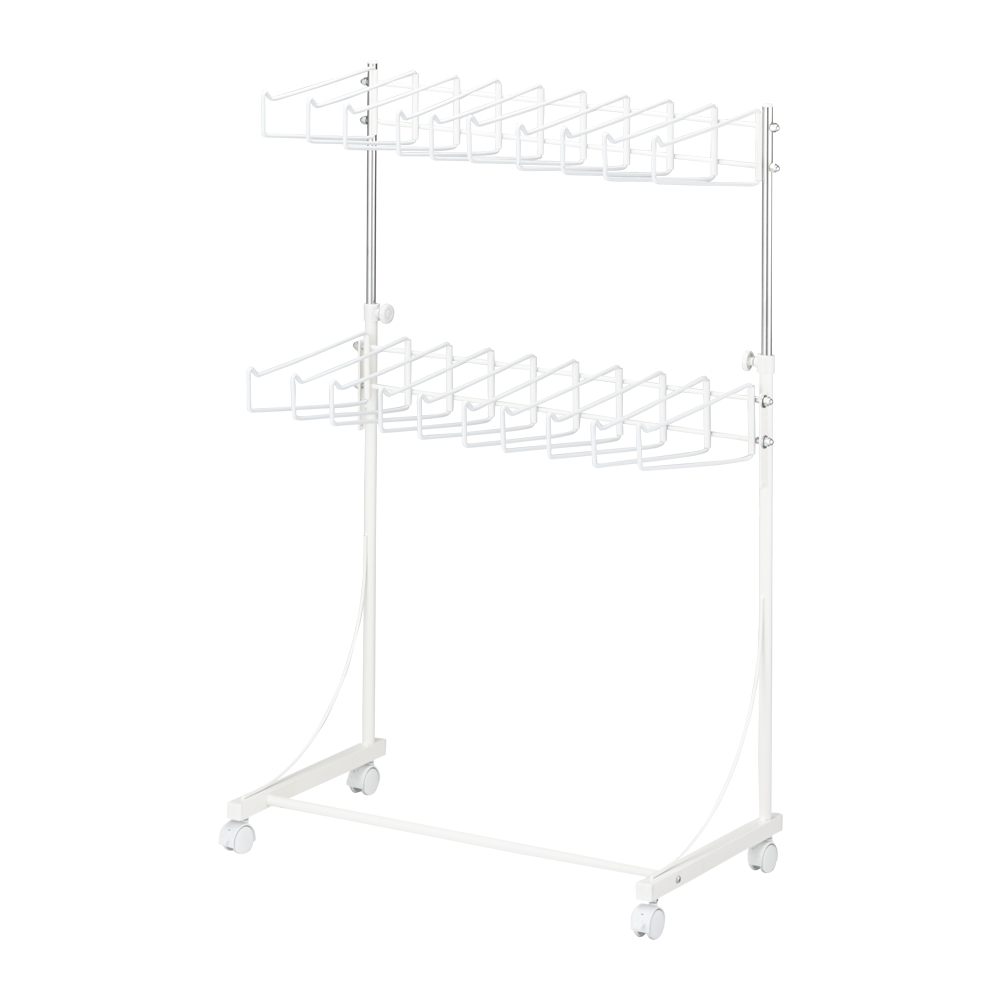 パンツ&ジーンズハンガー 上下2段20本掛け 幅74cm 押入れ クローゼット収納 衣類収納 589620