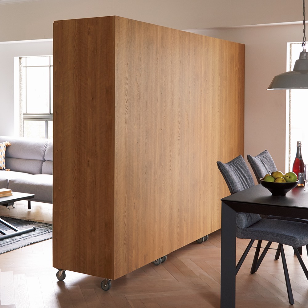 「専用」ディノス　移動式間仕切りクローゼットハンガー 板扉タイプ・ハンガー1段 移動式間仕切りクローゼットハンガー 板扉タイプ・ハンガー1段