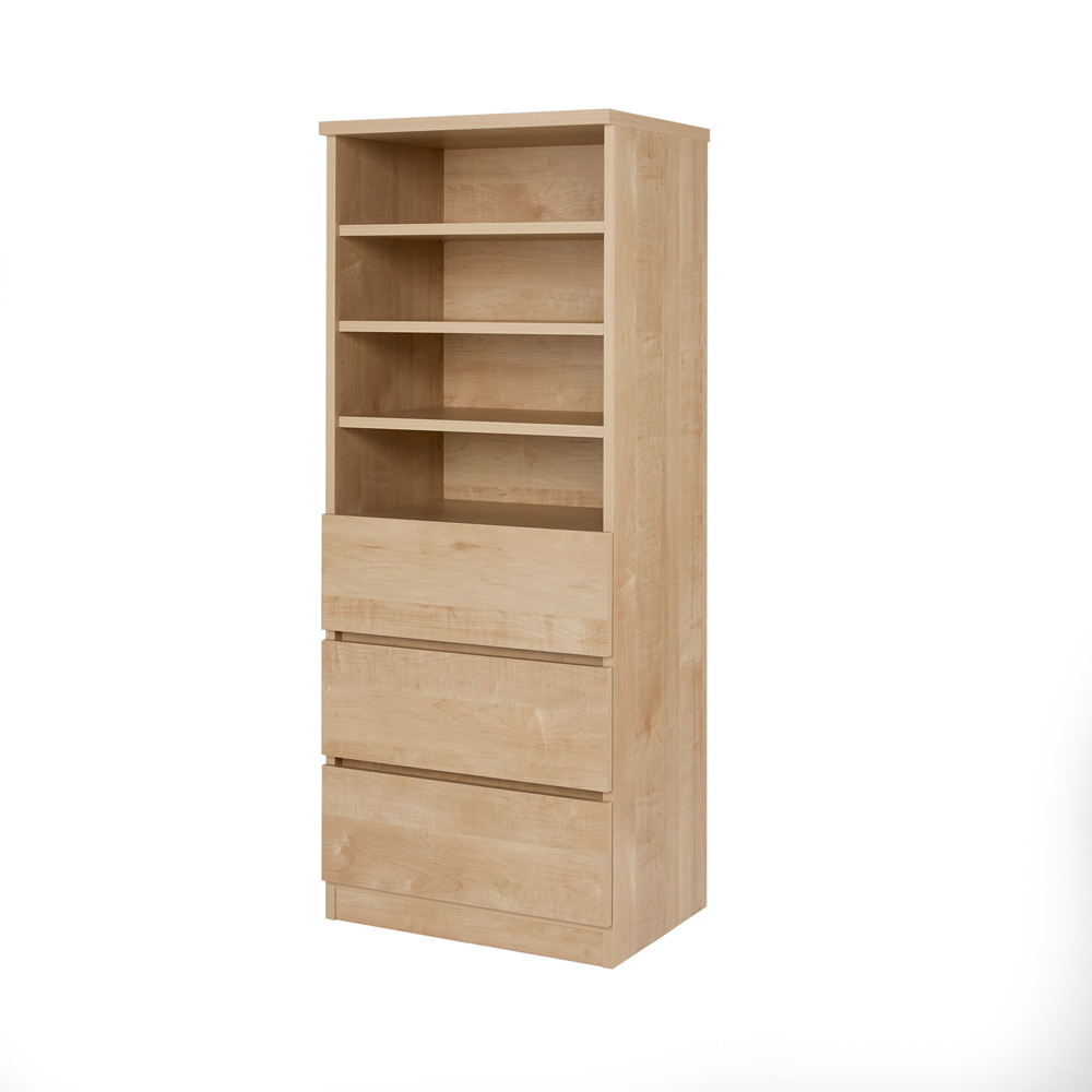 斜め天井にも置ける少し背の低いワードローブ 棚チェストタイプ ワードローブ クローゼット 衣類収納 589802